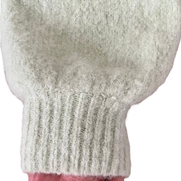 Everlane SuperFuzz Alpaca Oversized Crewneck Sweater Size S Lime Green Pullover - Picture 7 of 10